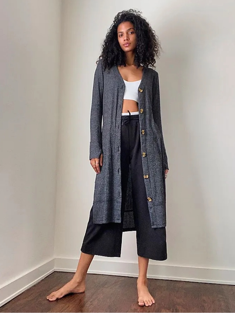 We the Free | Perfect Match Cardi | Charcoal Gray | Small